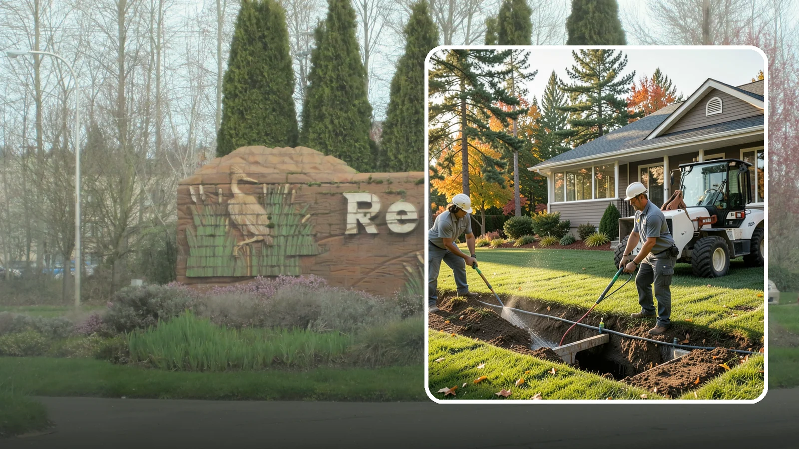 Surface Drainage Solution in Renton, King County, WA - We regrade and install catch basins with piping to move standing surface water off your lawn and away from the house.
