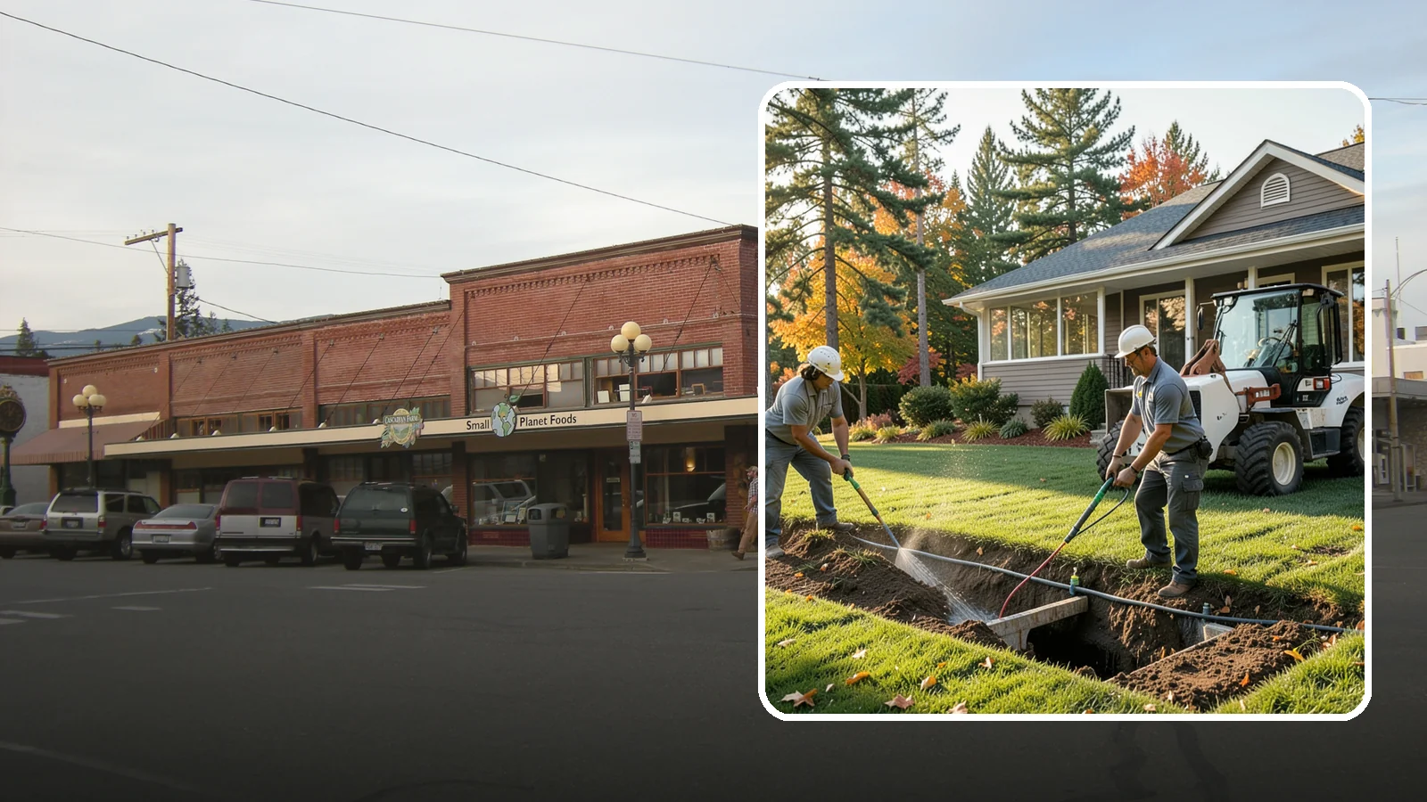 Surface Drainage Solution in Sedro-Woolley, Skagit County, WA - We regrade and install catch basins with piping to move standing surface water off your lawn and away from the house.