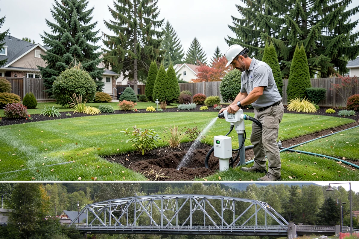 Surface Drainage Solution in Skykomish, King County, WA - Ideal in late spring through early fall when soil is workable for regrading and new turf can establish before winter rains.