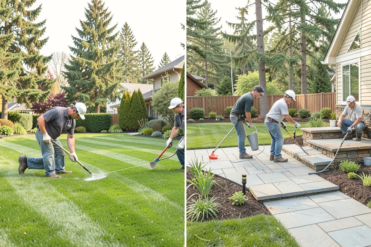 Surface Drainage Solution in Steilacoom, Pierce County, WA - Survey the yard grade and map where water pools