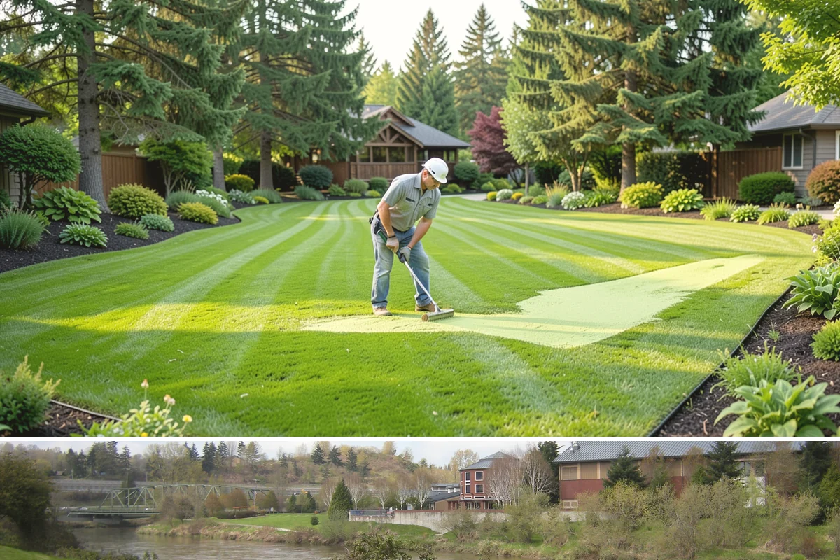 Surface Drainage Solution in Tukwila, King County, WA - Ideal in late spring through early fall when soil is workable for regrading and new turf can establish before winter rains.