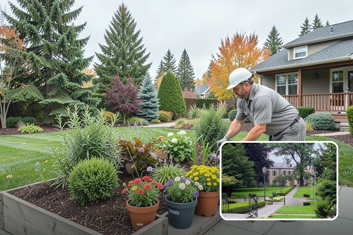 Surface Drainage Solution in Woodinville, King County, WA - Eliminates puddles and soggy lawn spots