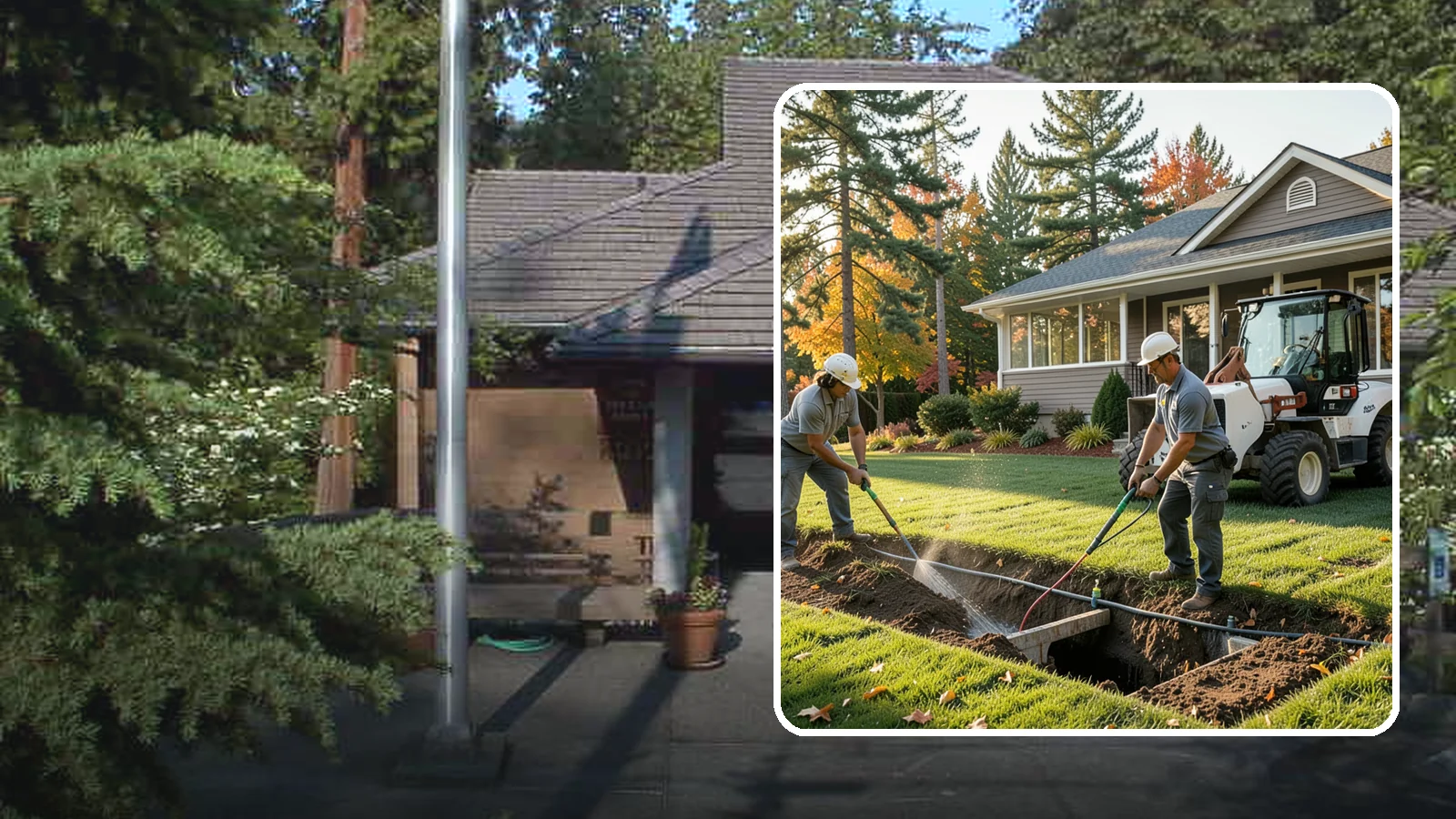 Surface Drainage Solution in Yarrow Point, King County, WA - We regrade and install catch basins with piping to move standing surface water off your lawn and away from the house.