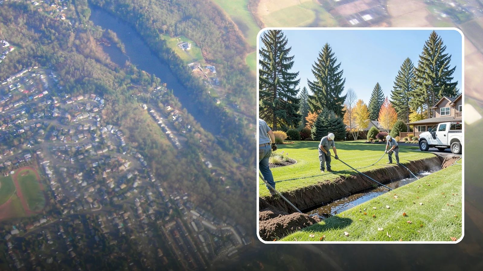 Swale Installation in Algona, King County, WA - We shape vegetated swales that channel and slow stormwater across your property while filtering runoff naturally.