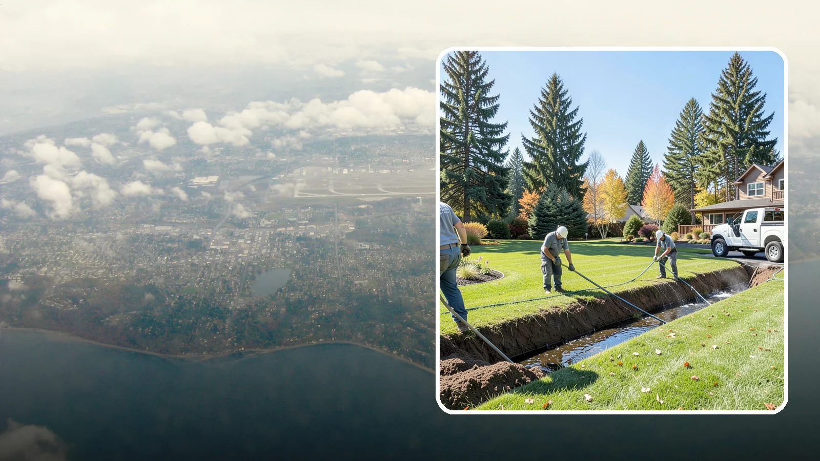 Swale Installation in Burien, King County, WA - We shape vegetated swales that channel and slow stormwater across your property while filtering runoff naturally.