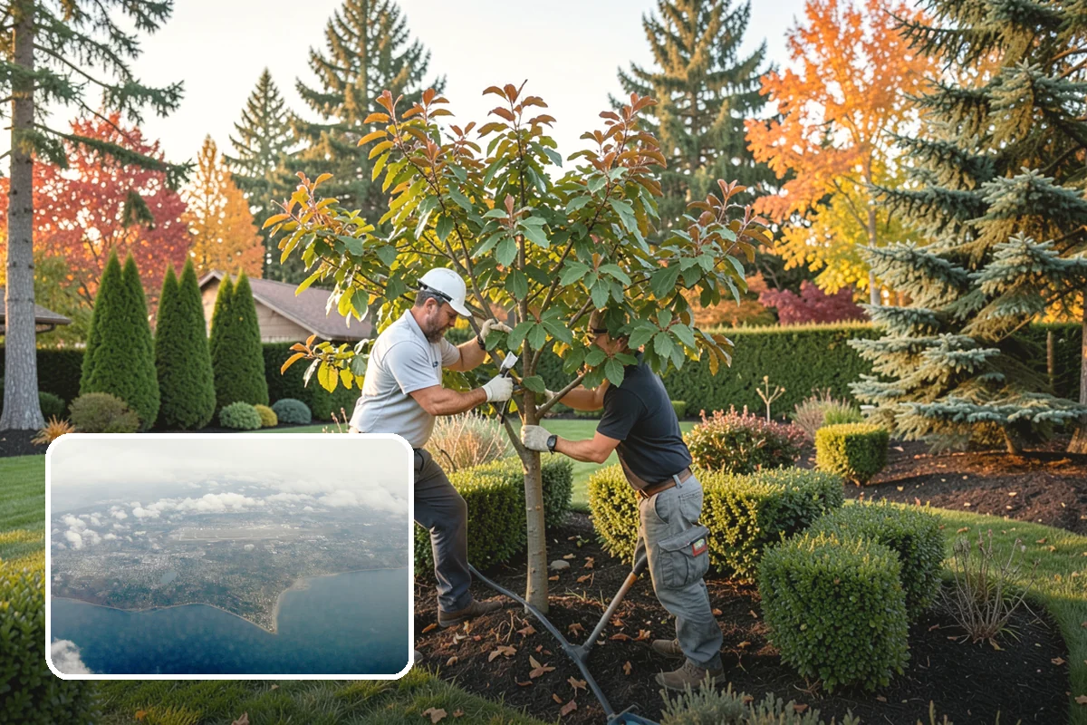 Swale Installation in Burien, King County, WA - Channels stormwater along a controlled path