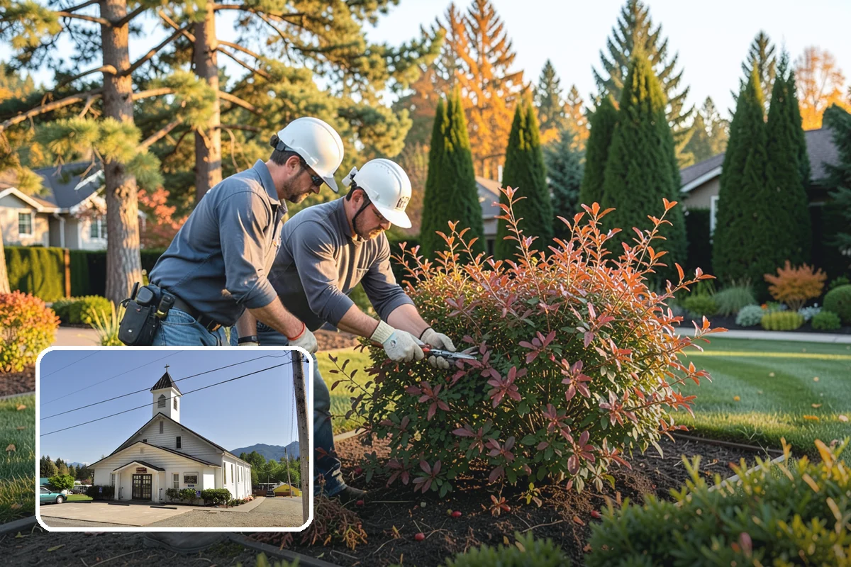 Swale Installation in Concrete, Skagit County, WA - Channels stormwater along a controlled path