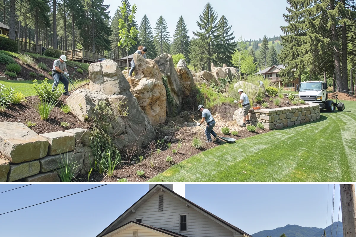 Swale Installation in Concrete, Skagit County, WA - Best built in early fall or spring so plantings establish during the wet season and stabilize the channel before heavy flows.