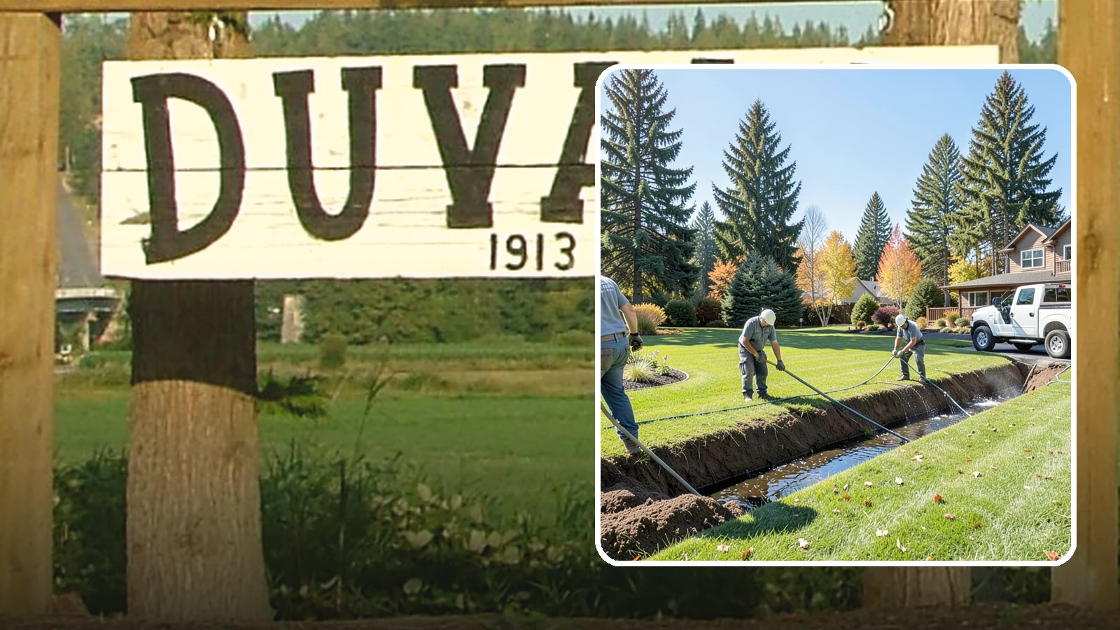 Swale Installation in Duvall, King County, WA - We shape vegetated swales that channel and slow stormwater across your property while filtering runoff naturally.