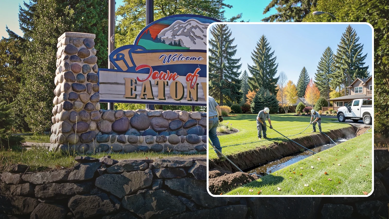Swale Installation in Eatonville, Pierce County, WA - We shape vegetated swales that channel and slow stormwater across your property while filtering runoff naturally.