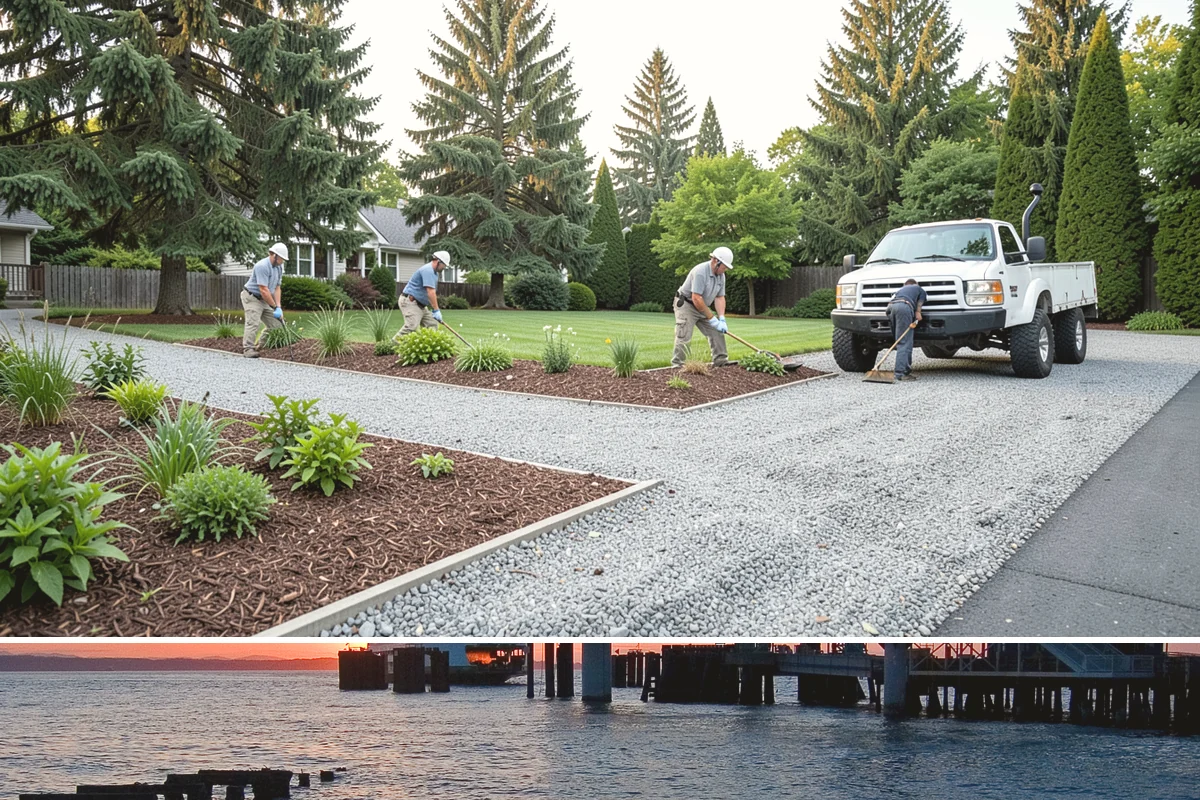 Swale Installation in Edmonds, Snohomish County, WA - Best built in early fall or spring so plantings establish during the wet season and stabilize the channel before heavy flows.