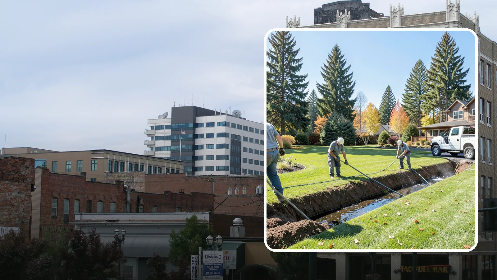 Swale Installation in Everett, Snohomish County, WA - We shape vegetated swales that channel and slow stormwater across your property while filtering runoff naturally.