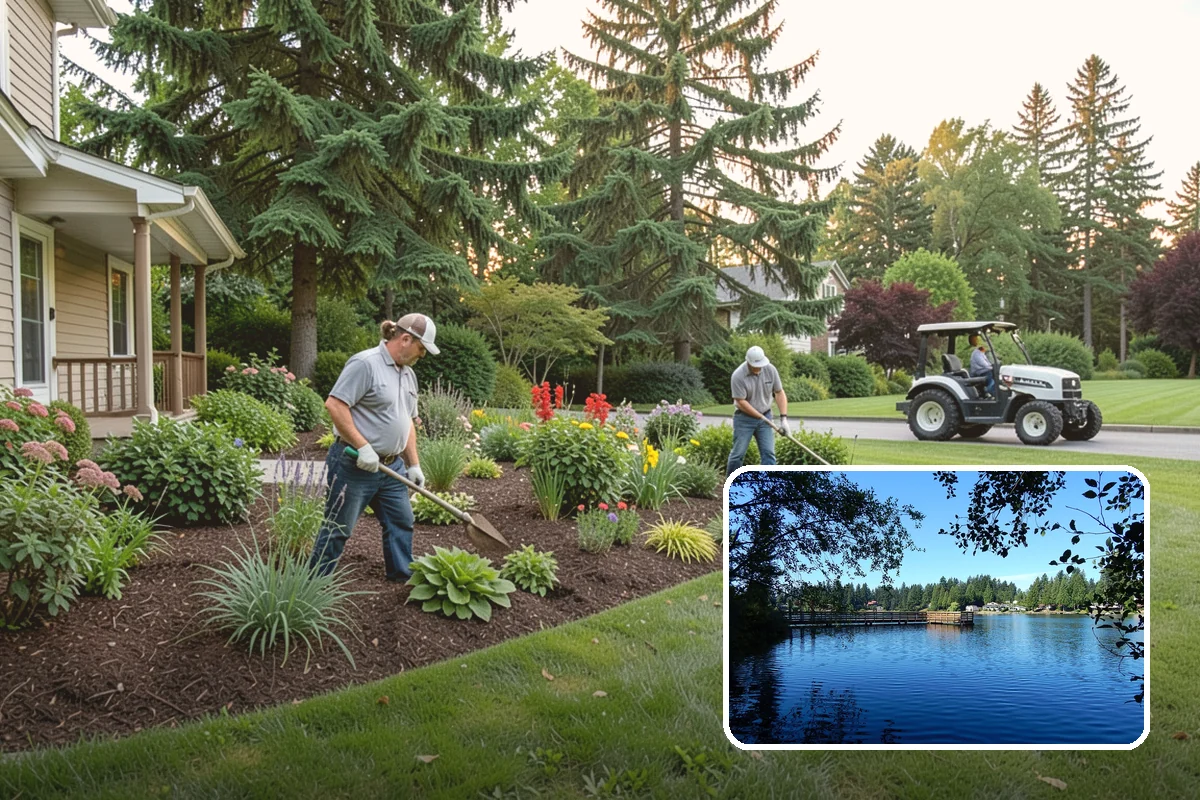 Swale Installation in Federal Way, King County, WA - Channels stormwater along a controlled path