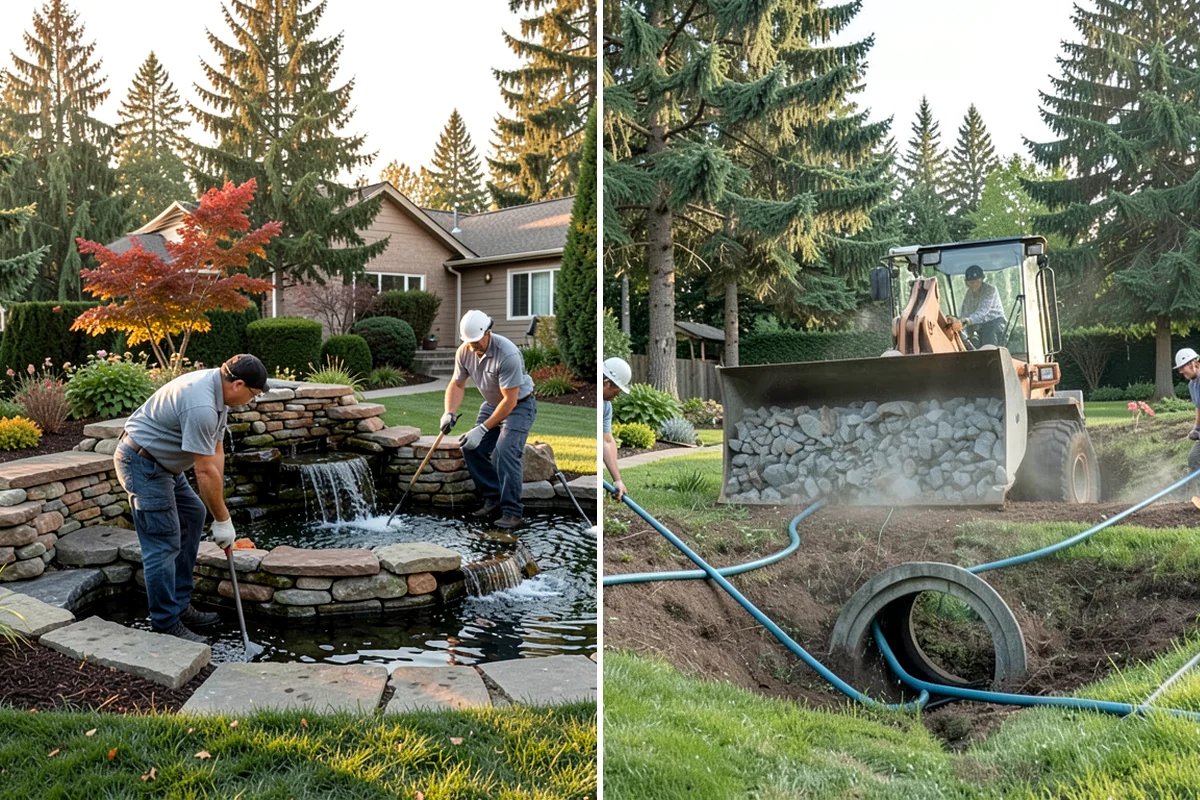 Swale Installation in Gig Harbor, Pierce County, WA - Study site contours and plan the swale route