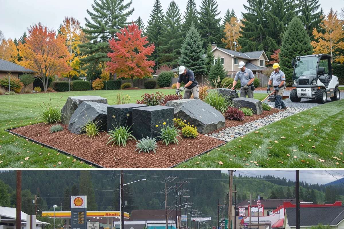 Swale Installation in Granite Falls, Snohomish County, WA - Best built in early fall or spring so plantings establish during the wet season and stabilize the channel before heavy flows.