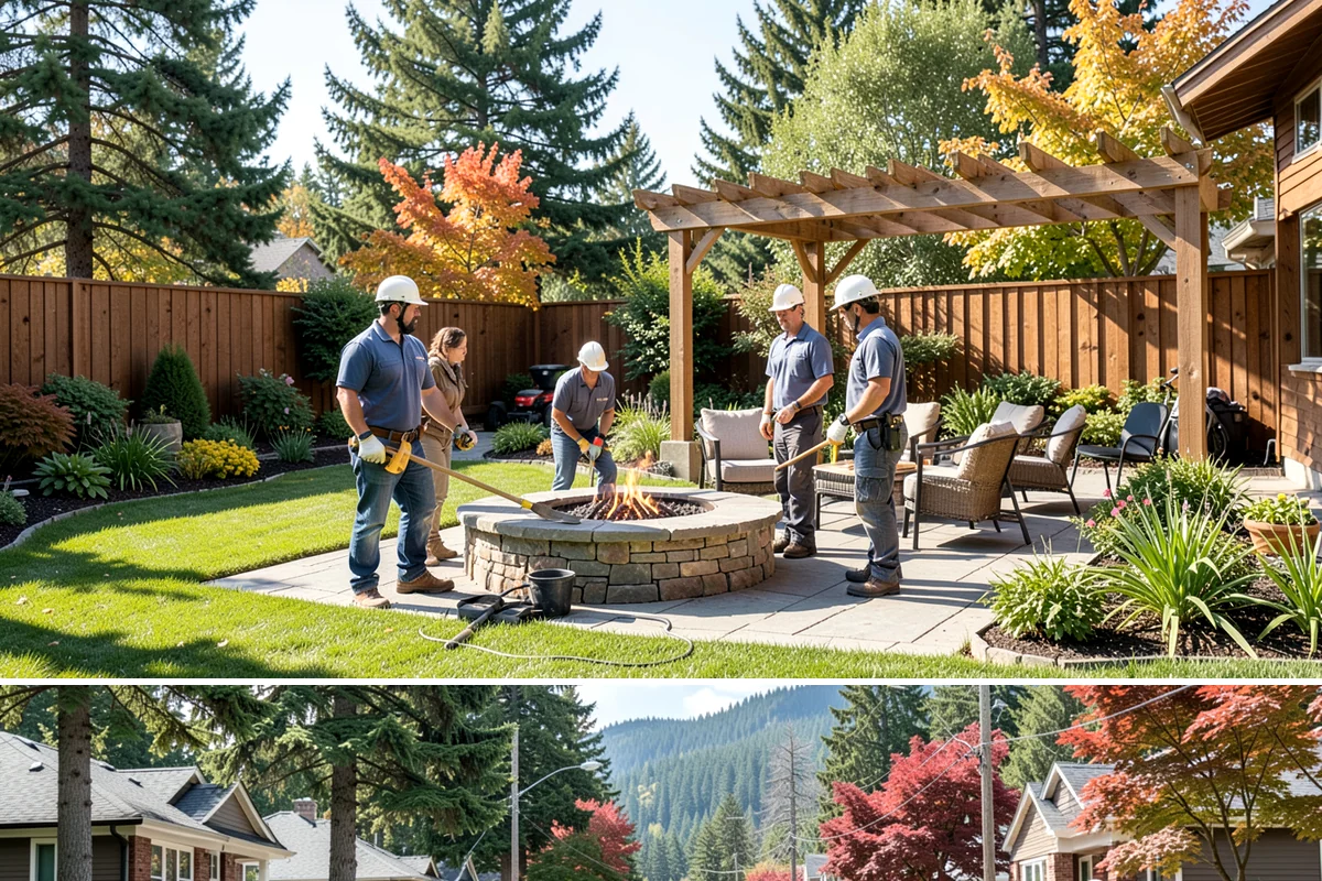 Swale Installation in Hunts Point, King County, WA - Best built in early fall or spring so plantings establish during the wet season and stabilize the channel before heavy flows.