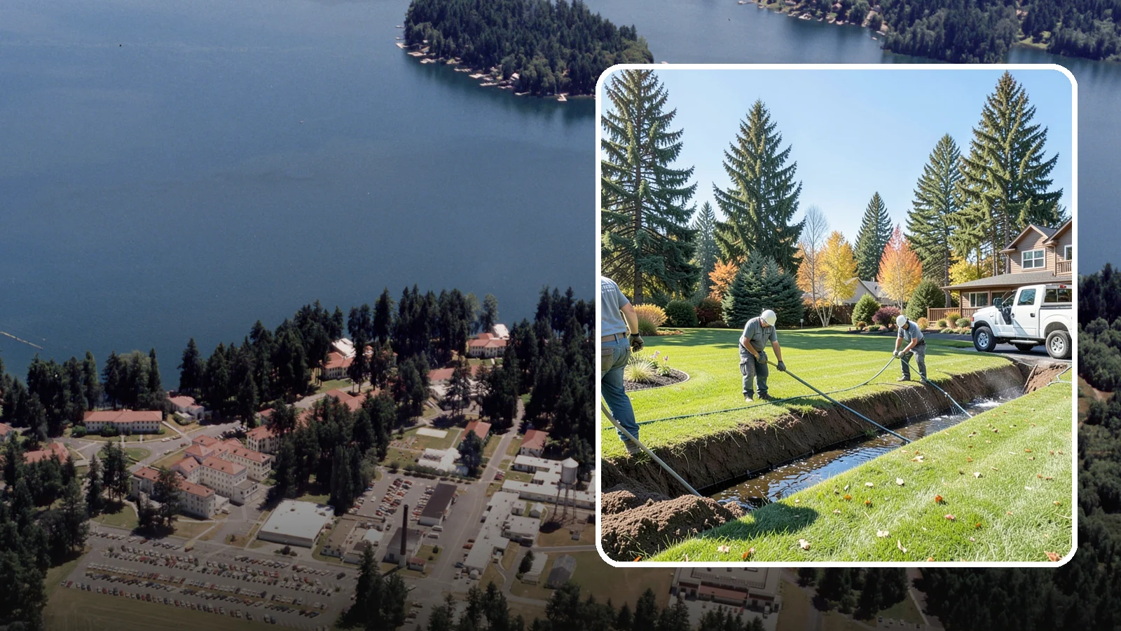 Swale Installation in Lakewood, Pierce County, WA - We shape vegetated swales that channel and slow stormwater across your property while filtering runoff naturally.