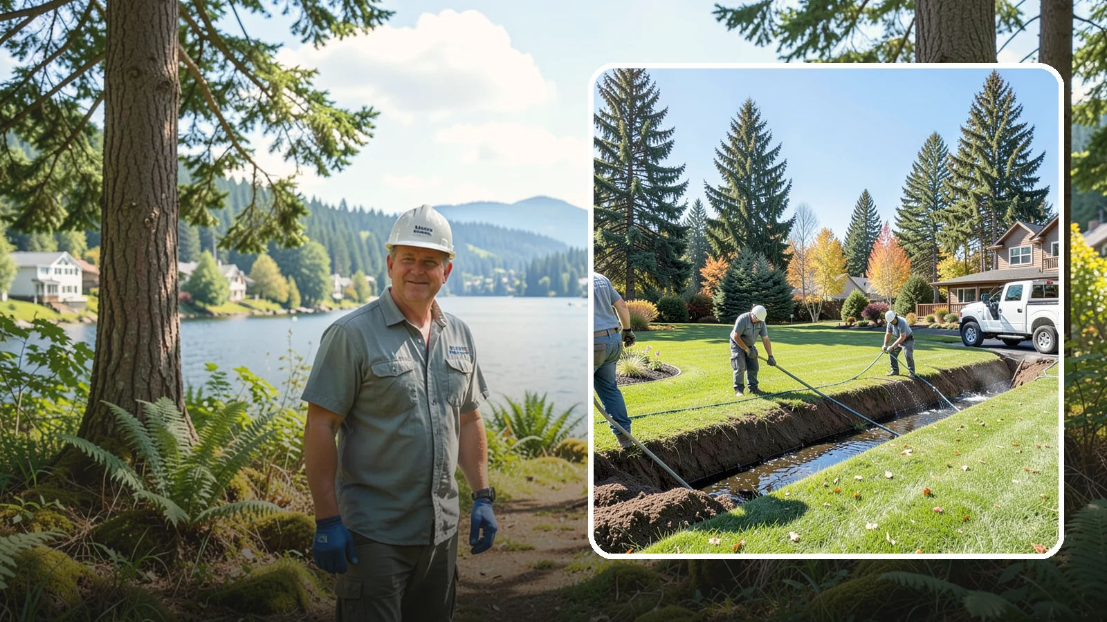 Swale Installation in Milton, King County, WA - We shape vegetated swales that channel and slow stormwater across your property while filtering runoff naturally.
