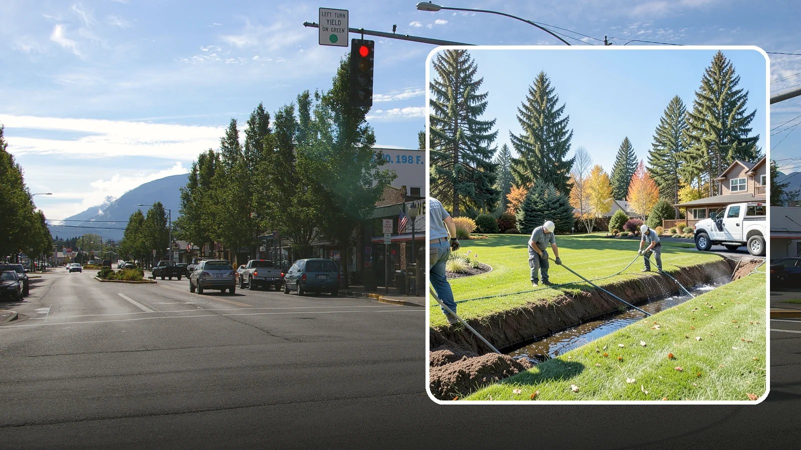 Swale Installation in North Bend, King County, WA - We shape vegetated swales that channel and slow stormwater across your property while filtering runoff naturally.