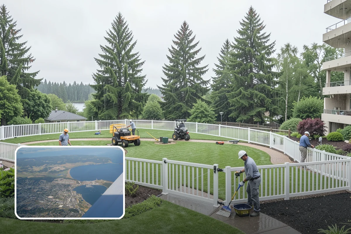 Swale Installation in Oak Harbor, Island County, WA - Channels stormwater along a controlled path