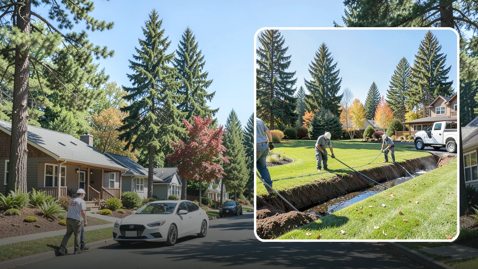 Swale Installation in Orting, Pierce County, WA - We shape vegetated swales that channel and slow stormwater across your property while filtering runoff naturally.