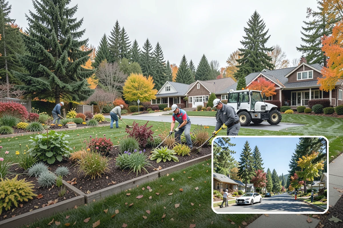 Swale Installation in Orting, Pierce County, WA - Channels stormwater along a controlled path