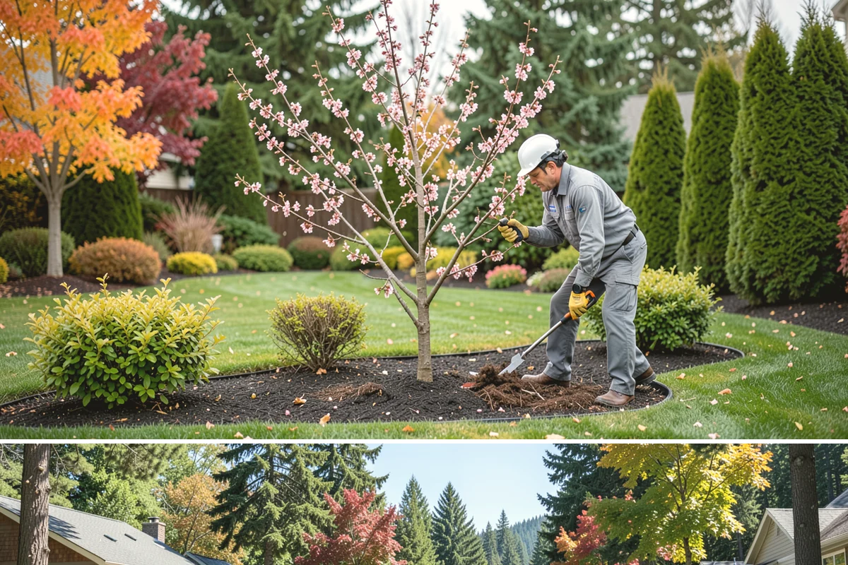 Swale Installation in Orting, Pierce County, WA - Best built in early fall or spring so plantings establish during the wet season and stabilize the channel before heavy flows.