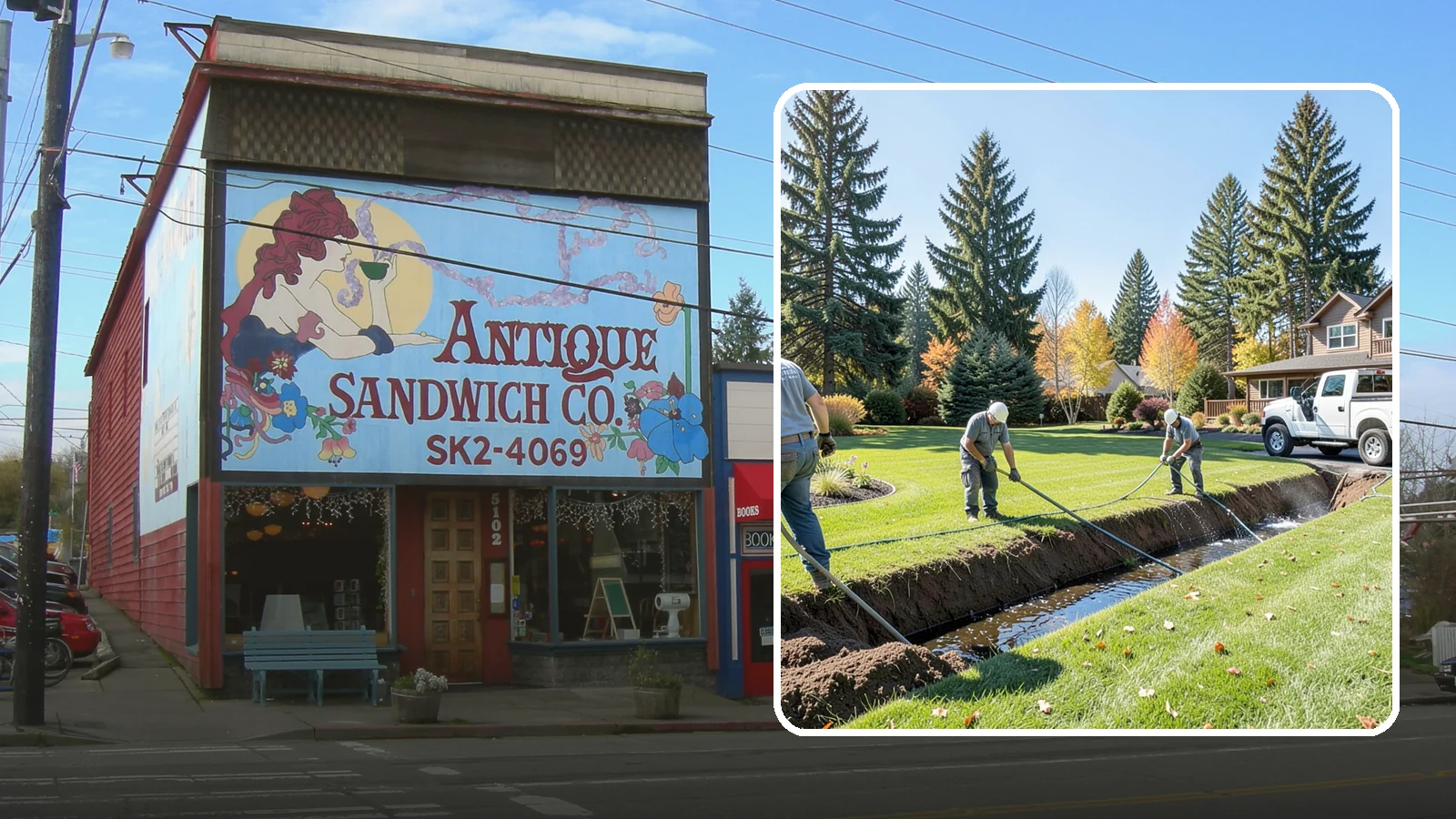 Swale Installation in Ruston, Pierce County, WA - We shape vegetated swales that channel and slow stormwater across your property while filtering runoff naturally.