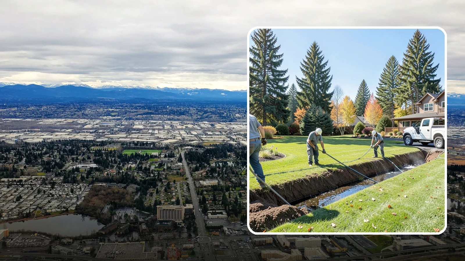 Swale Installation in SeaTac, King County, WA - We shape vegetated swales that channel and slow stormwater across your property while filtering runoff naturally.