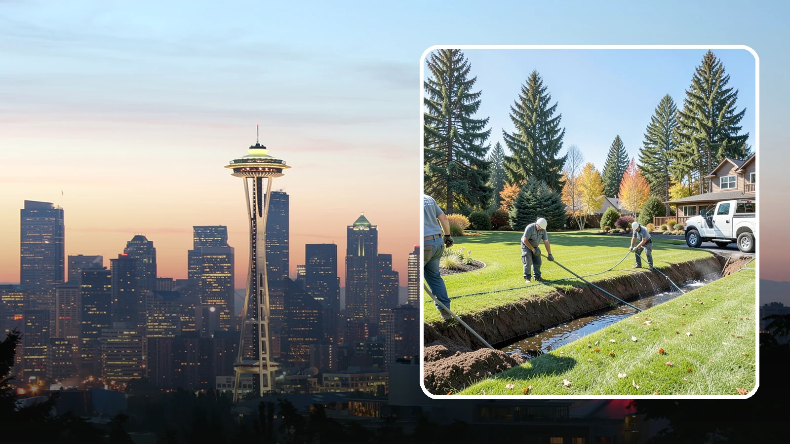 Swale Installation in Seattle, King County, WA - We shape vegetated swales that channel and slow stormwater across your property while filtering runoff naturally.