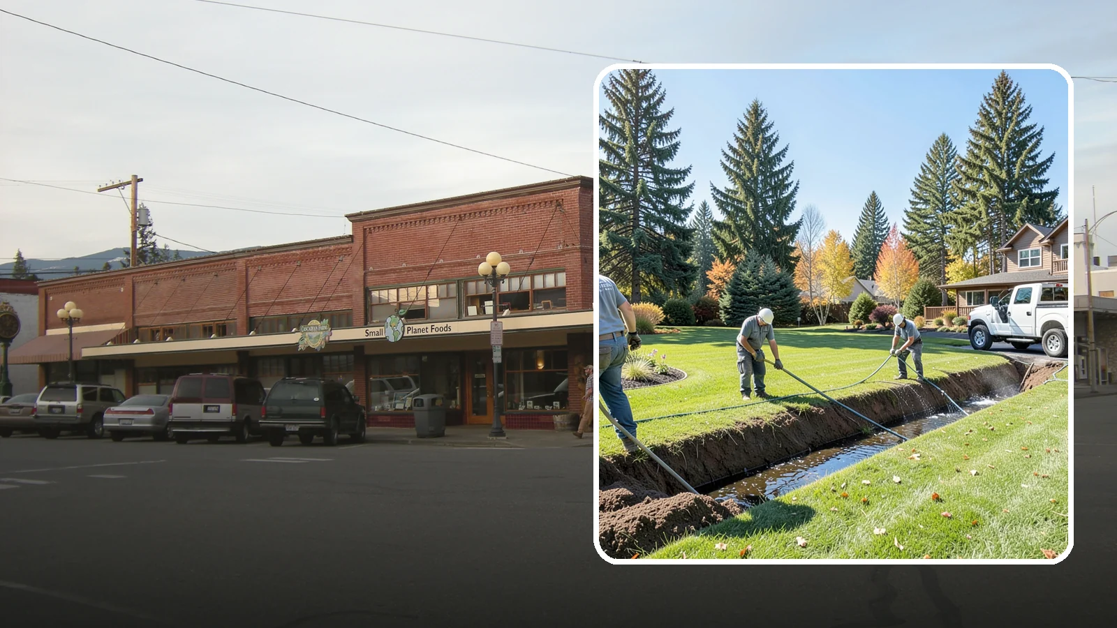 Swale Installation in Sedro-Woolley, Skagit County, WA - We shape vegetated swales that channel and slow stormwater across your property while filtering runoff naturally.