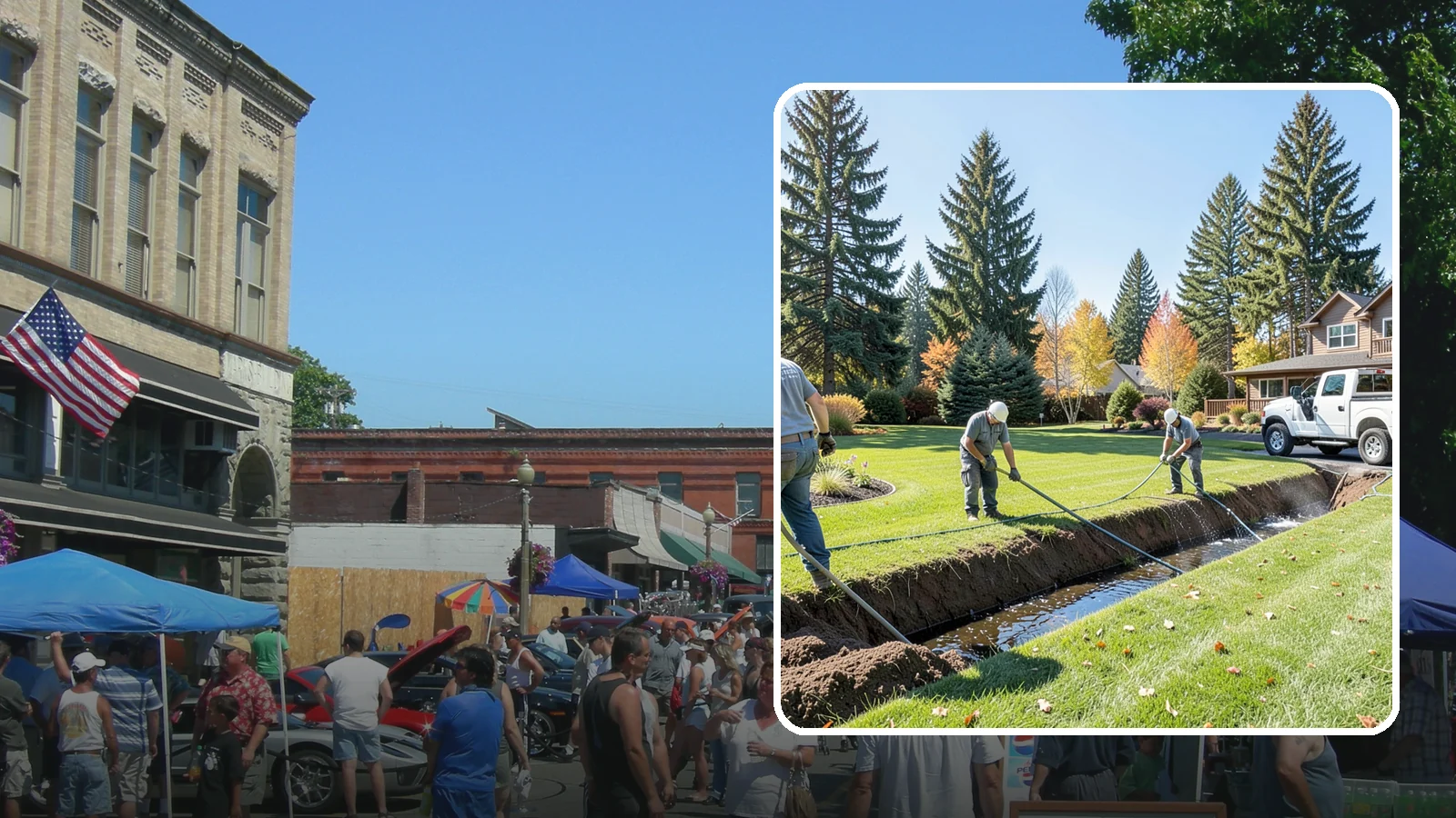 Swale Installation in Snohomish, Snohomish County, WA - We shape vegetated swales that channel and slow stormwater across your property while filtering runoff naturally.