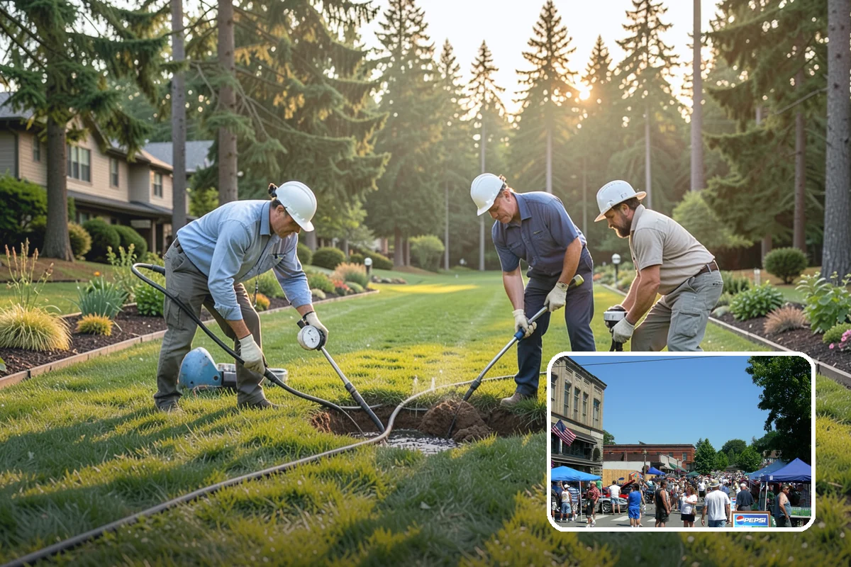 Swale Installation in Snohomish, Snohomish County, WA - Channels stormwater along a controlled path