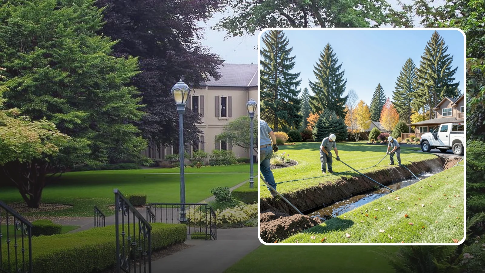 Swale Installation in Woodinville, King County, WA - We shape vegetated swales that channel and slow stormwater across your property while filtering runoff naturally.