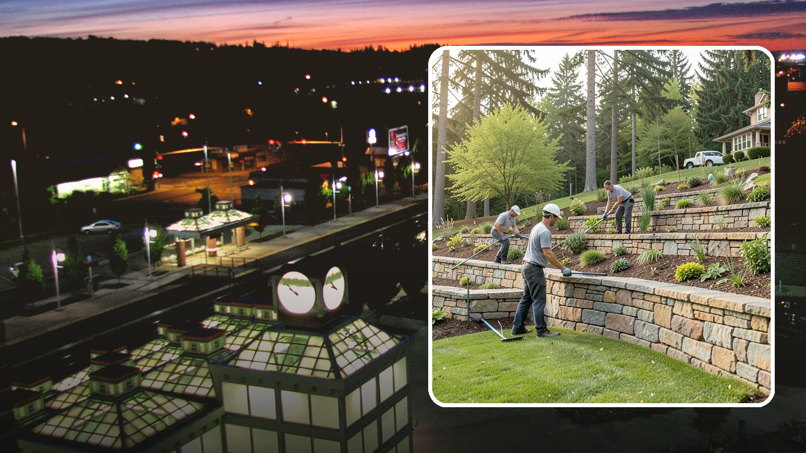 Terracing in Auburn, King County, WA - Terraced landscaping that transforms steep, unusable slopes into level, plantable, usable tiers.