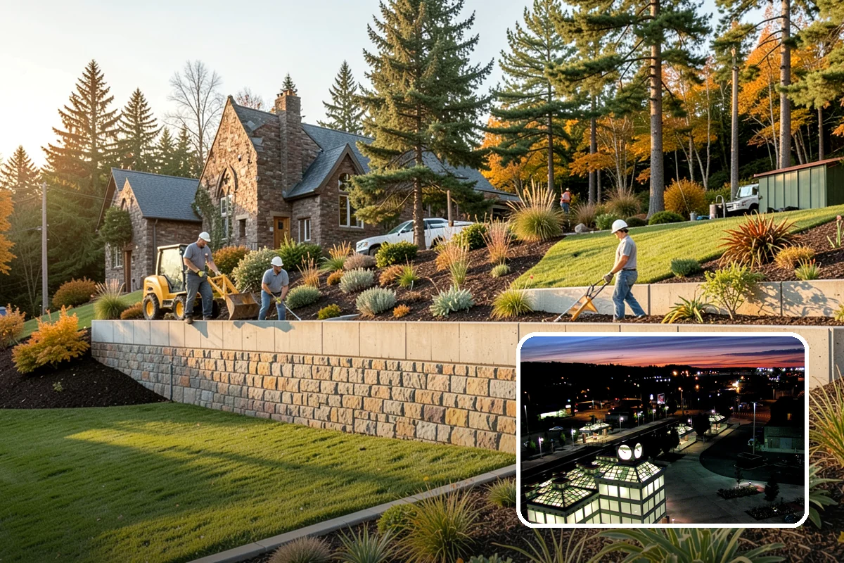 Terracing in Auburn, King County, WA - Turns steep slopes into usable tiers