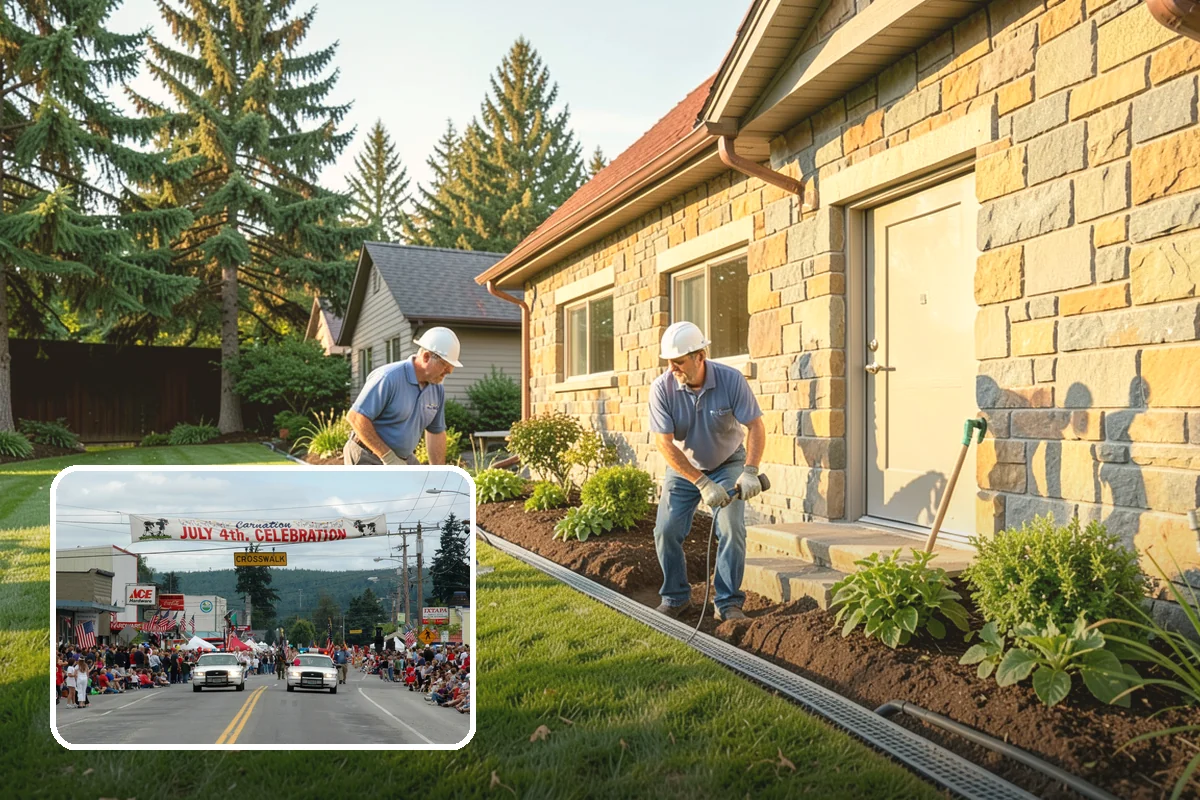 Terracing in Carnation, King County, WA - Turns steep slopes into usable tiers