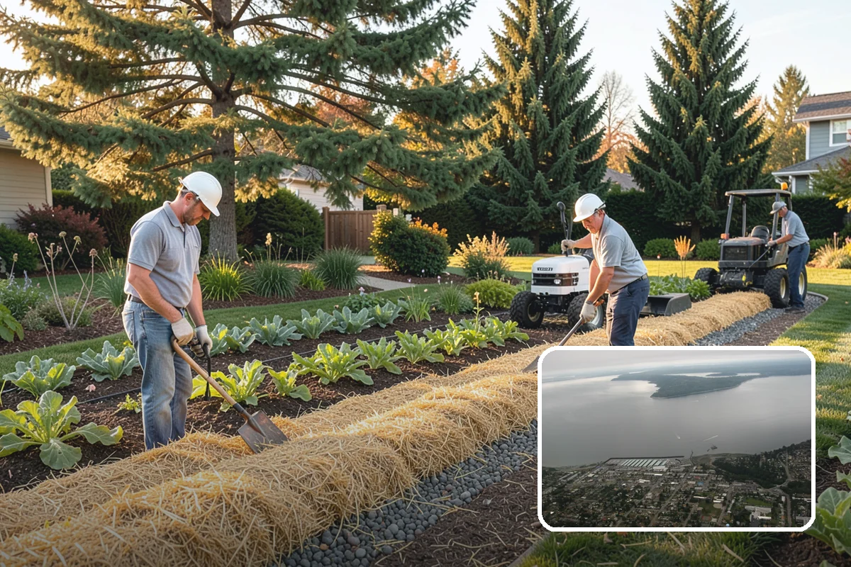 Terracing in Des Moines, King County, WA - Turns steep slopes into usable tiers