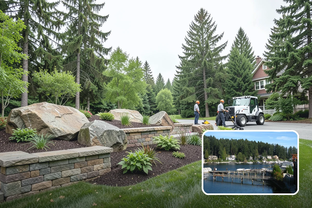 Terracing in Gig Harbor, Pierce County, WA - Turns steep slopes into usable tiers