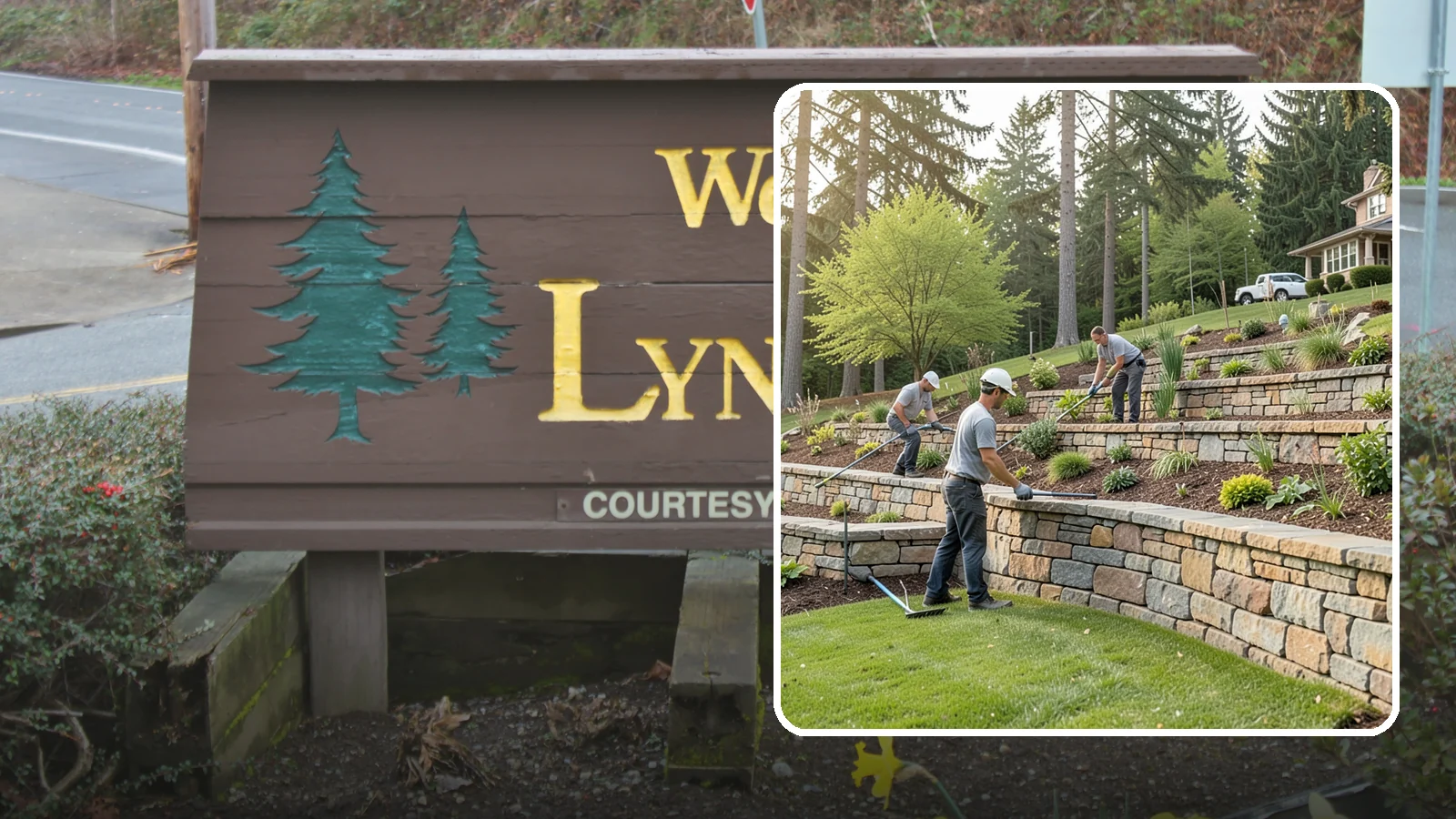 Terracing in Lynnwood, Snohomish County, WA - Terraced landscaping that transforms steep, unusable slopes into level, plantable, usable tiers.