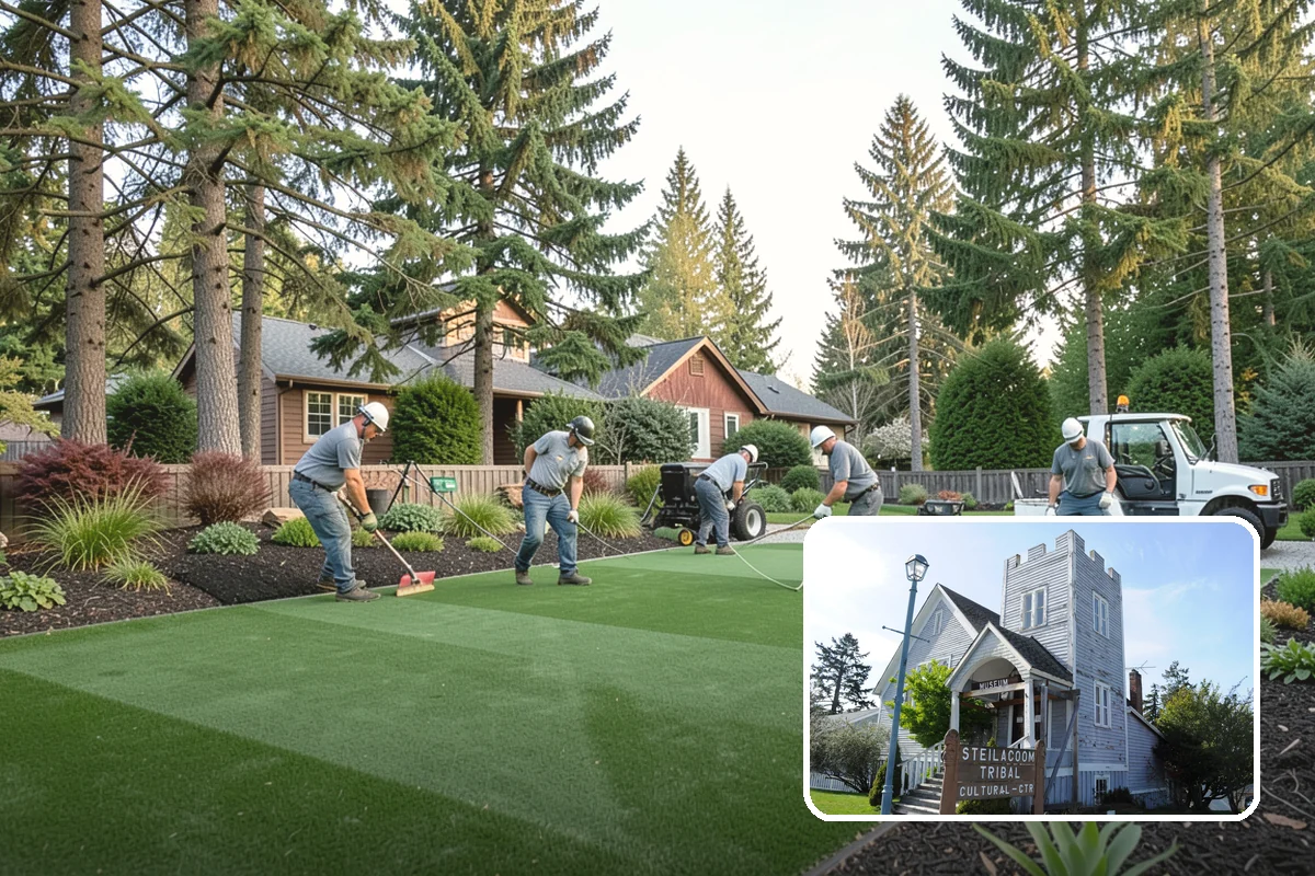 Terracing in Steilacoom, Pierce County, WA - Turns steep slopes into usable tiers