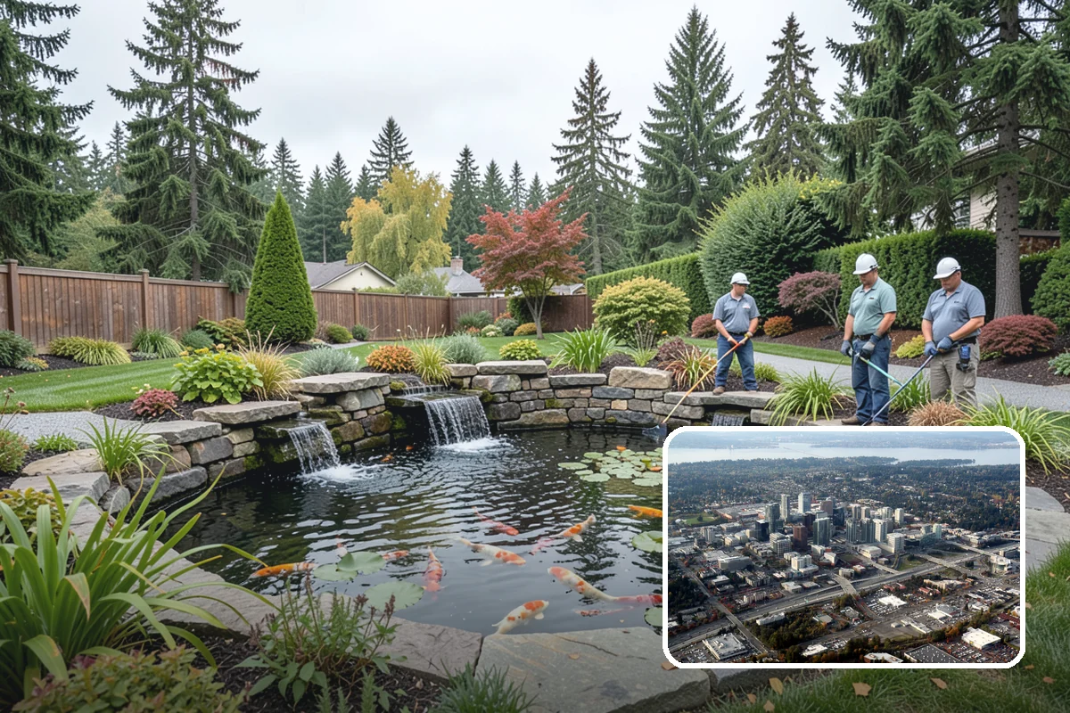 Timber Retaining Wall in Bellevue, King County, WA - Lower upfront cost than stone or concrete