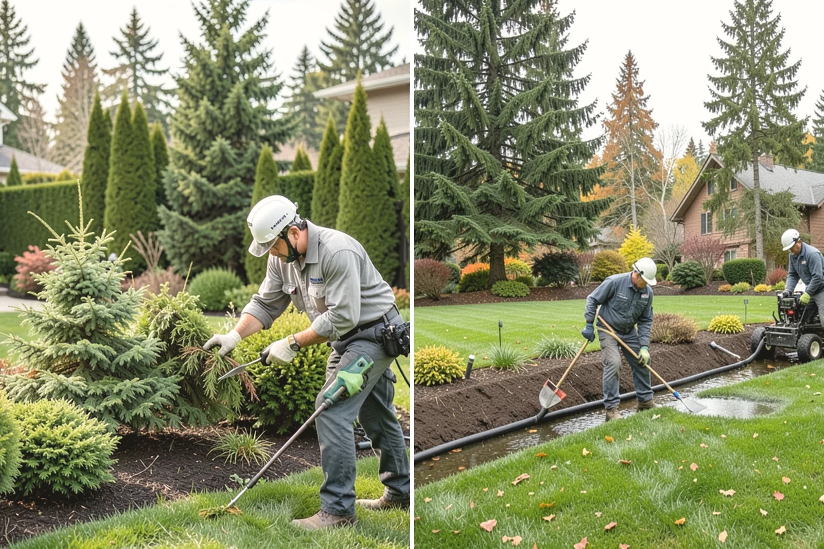 Timber Retaining Wall in Black Diamond, King County, WA - Excavate and level the base trench