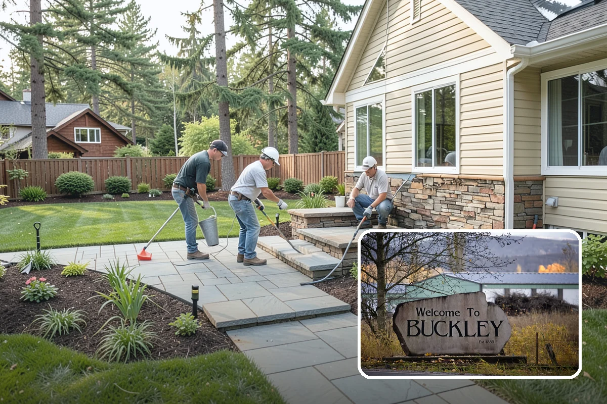 Timber Retaining Wall in Buckley, Pierce County, WA - Lower upfront cost than stone or concrete
