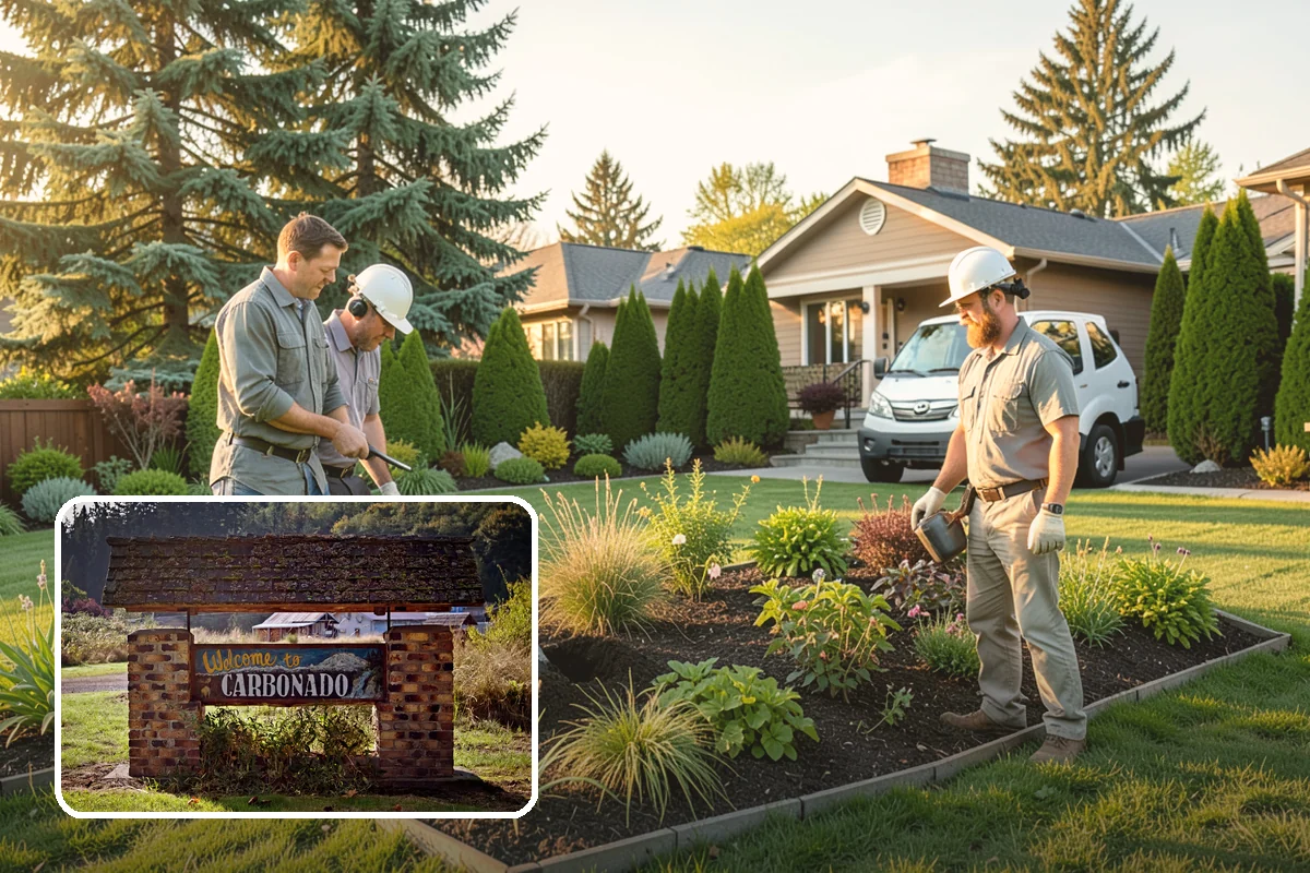 Timber Retaining Wall in Carbonado, Pierce County, WA - Lower upfront cost than stone or concrete