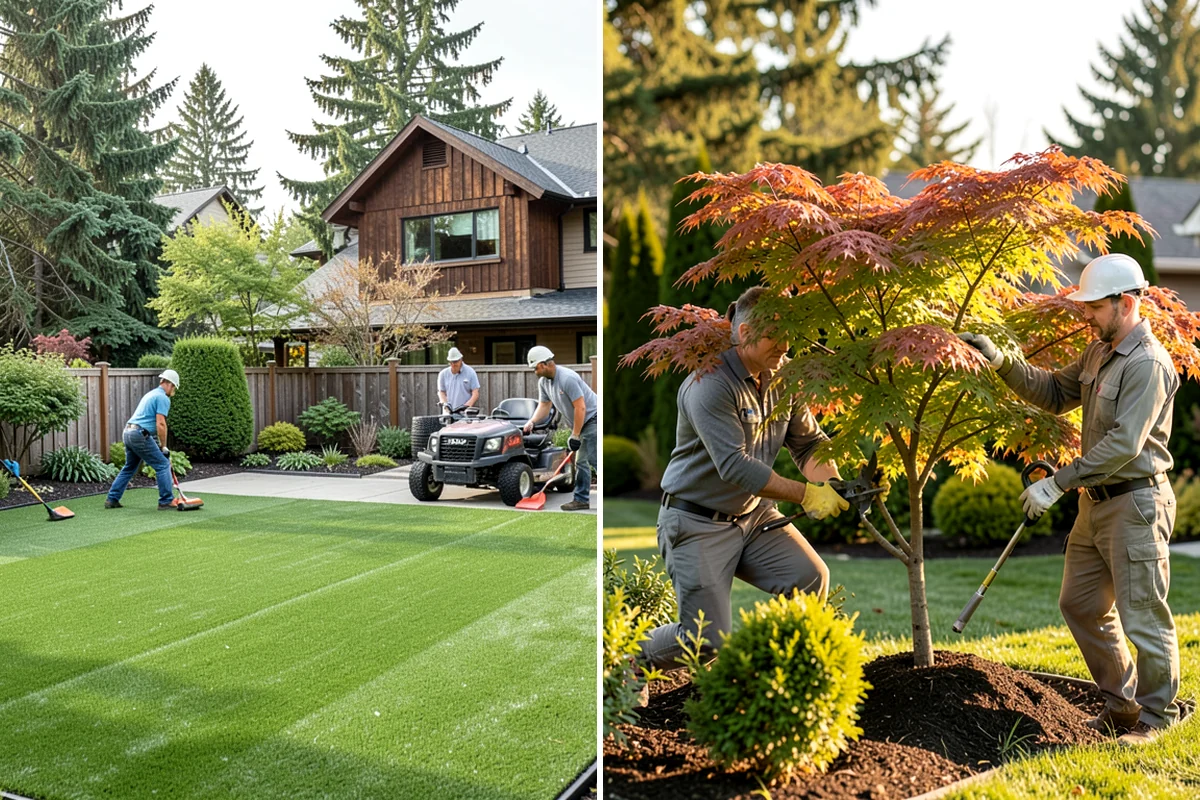 Timber Retaining Wall in Clyde Hill, King County, WA - Excavate and level the base trench