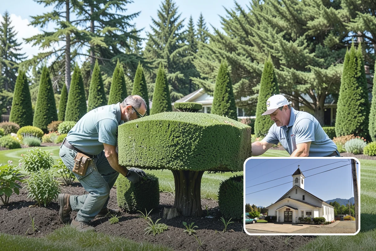 Timber Retaining Wall in Concrete, Skagit County, WA - Lower upfront cost than stone or concrete