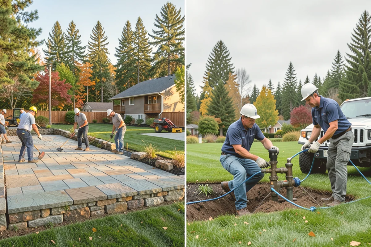 Timber Retaining Wall in Edmonds, Snohomish County, WA - Excavate and level the base trench