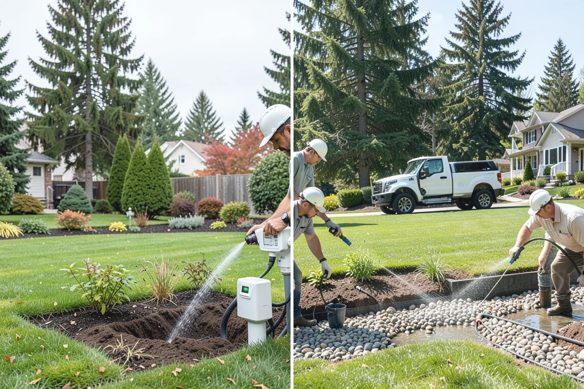 Timber Retaining Wall in Gold Bar, Snohomish County, WA - Excavate and level the base trench