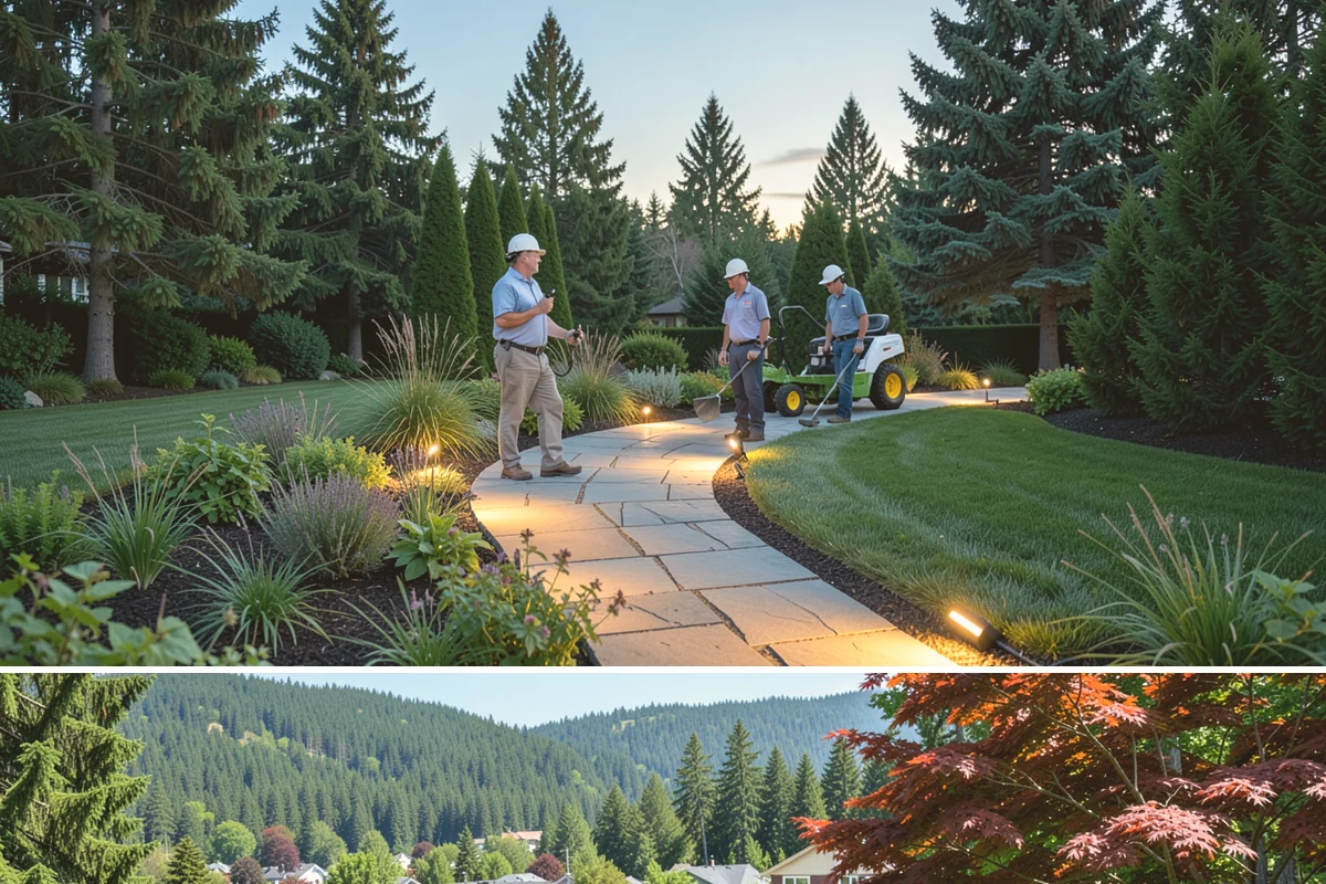 Timber Retaining Wall in Index, Snohomish County, WA - Best built in the drier months of late spring through early fall so timbers seat well and backfill compacts in Puget Sound soils.